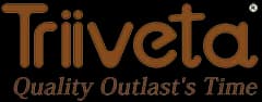 Triiveta logo with the tagline Quality Outlasts Time in brown typography