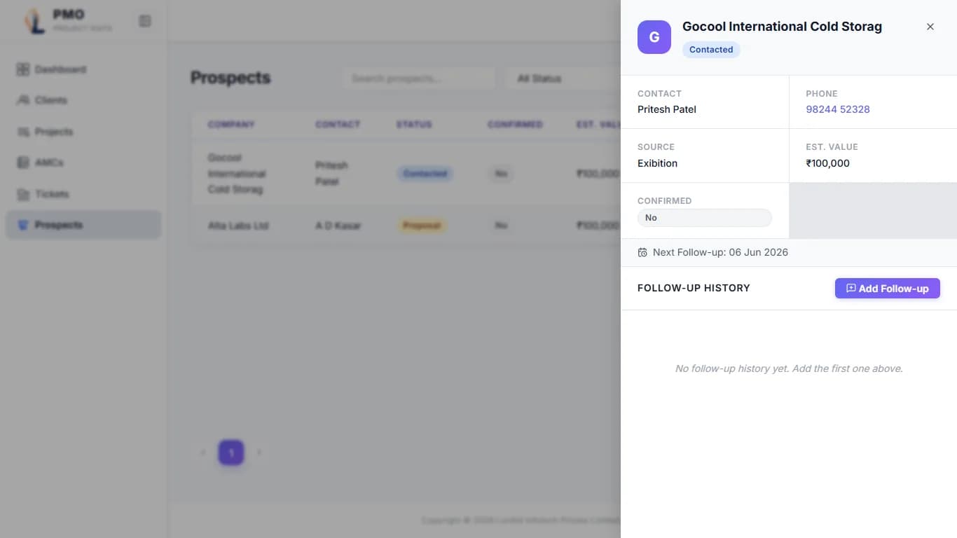 PMO performance analytics and reporting view showing project status metrics, risk assessments, and data-driven status reports